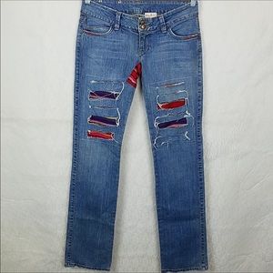 Adorable Vintage Rebel patchwork jean. SZ 27.